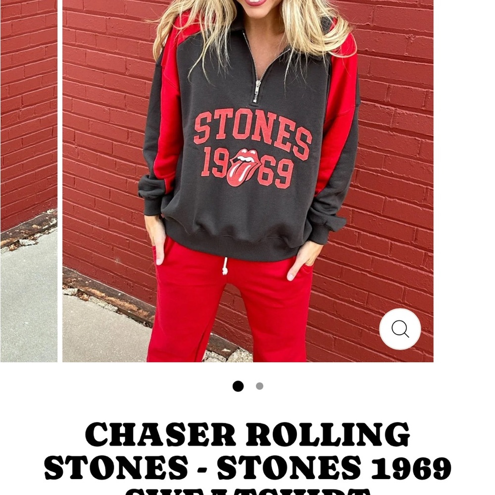 Chaser Black and Red Stones 1969 Sweatshirt